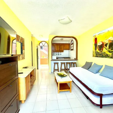 Apartamento Con Bonita Vista, Piscina En Tenerife Sur *